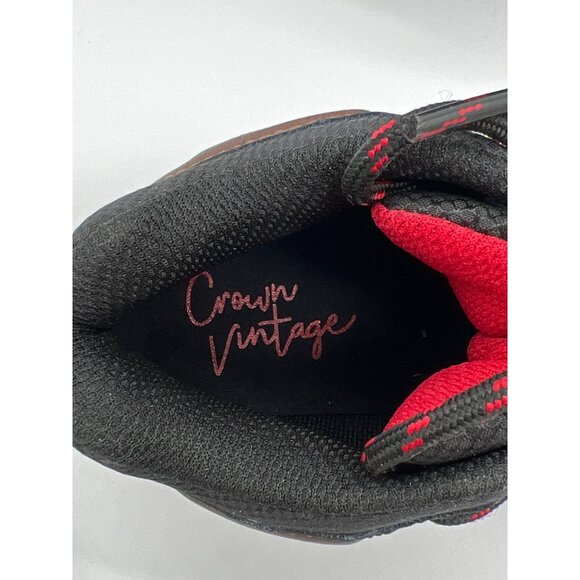 Crown Vintage Kids Hiking Shoes Size 13 Brown & Black Lace-Up - Picture 9 of 10